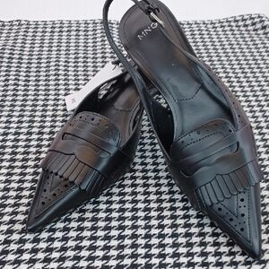 MNG Mango Kilty Slingback NWT